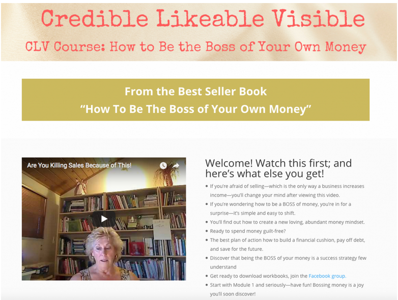 How to Be the BOSS of Your Money Online Course